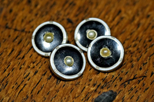 Art deco platinon cufflinks - art,