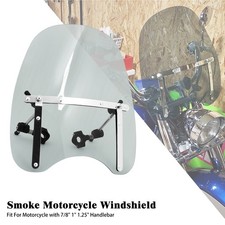Large smoke windshield - large, fit