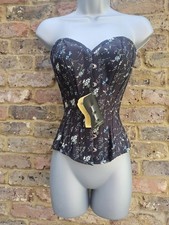 Corset Story Black Ditsy