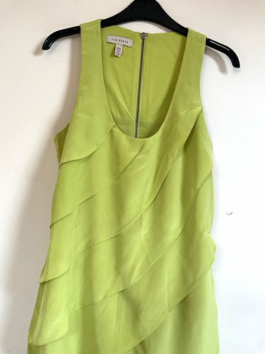 Ted baker green layered shift - layered,