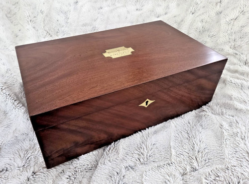 Antique mahogany writing - antique,