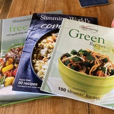 Set Of 3 Slimming World Recipe Cookbooks Green Recipes Comfort & Free Foods
