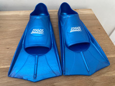 Zoggs Blue Swim Swimming Flippers Fins EUR 35-36 UK 2.5-3