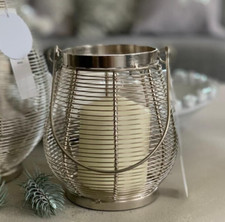 Wire Tear Drop Metal Lantern