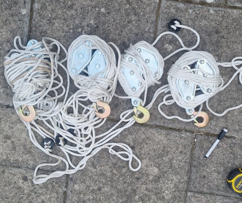 4000lb rope hoist pulley - rope,