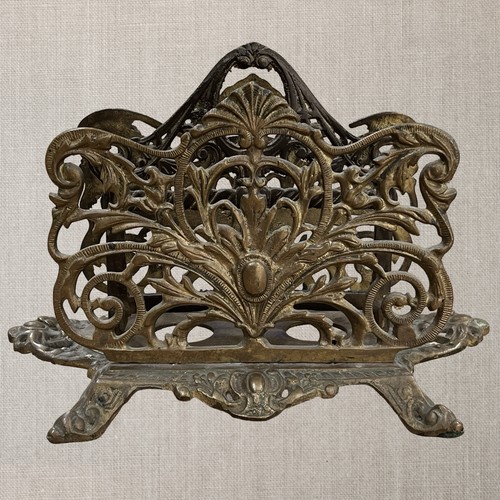 Antique brass letter - antique,