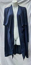 womans navy chiffon long
