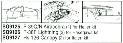 Squadron canopies sqs9125 - sqs9125, 1:72