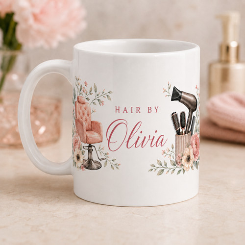 Personalised hairdresser mug - hairdresser,