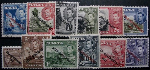 1948 malta 208 240 f - #208-240:, f/vf