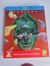 VERTIGO UK EXCLUSIVE BLU RAY STEELBOOK - WITH SLIPCOVER Alfred Hitchcock Classic