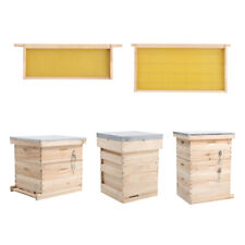 2/3/4 Tier Langstroth Beehive Box Beekeeping Honey Bee Brood House/Hive Frame UK