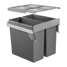 68 LITRE KITCHEN WASTE BIN 2 x
