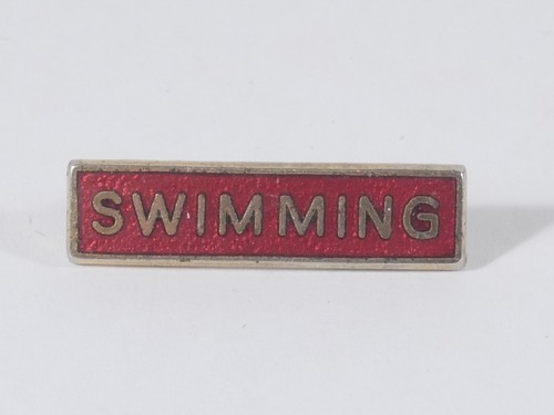 Vintage swimming enamel bar - swimming,