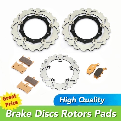 Front rear brake discs pads - rear,