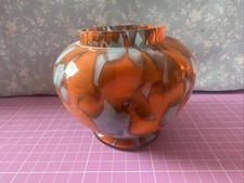 CZECH ART DECO SPATTER GLASS