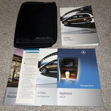 Mercedes A-Class Owners manual handbook pack & wallet W169 facelift models B290