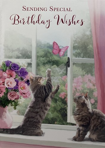Open birthday card female - birthday,
