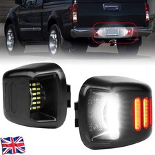 Pair For Nissan Navara D40 Frontier License Number Plate Rear Bumper Light LED