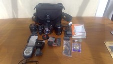 Sony a700 digital camera, lenses and bag.