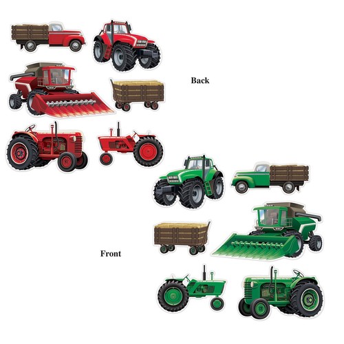 Farm equipment cutouts - farm,