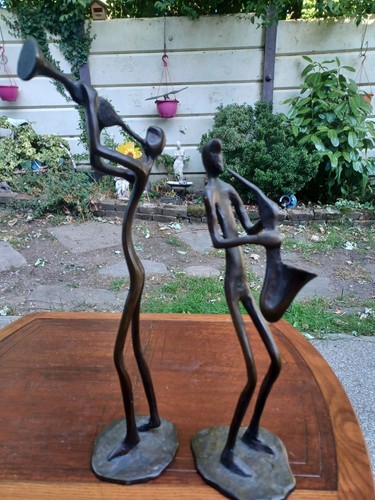 Vintage bronze saxophone - bronze, &
