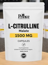 L-CITRULLINE  MALATE 1500MG  Vegan capsules pre workout endurance buy 3 get 4