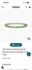 14K Yellow Gold Emerald &