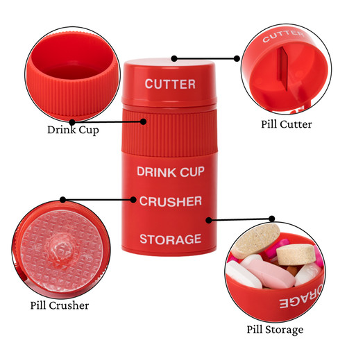 Pill crusher cutter and - cutter,
