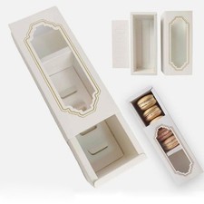 Premium White Windowed Macaron