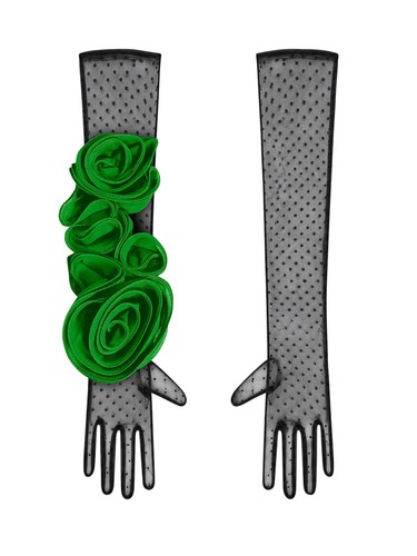 Sheer gloves long - sheer,