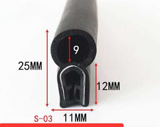 Car BOOT SEAL - Rubber EDGE TRIM Door Bonnet