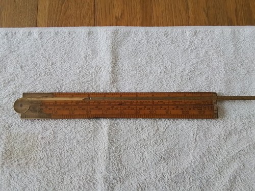 Rare boxwood folding rule - rare, 24"