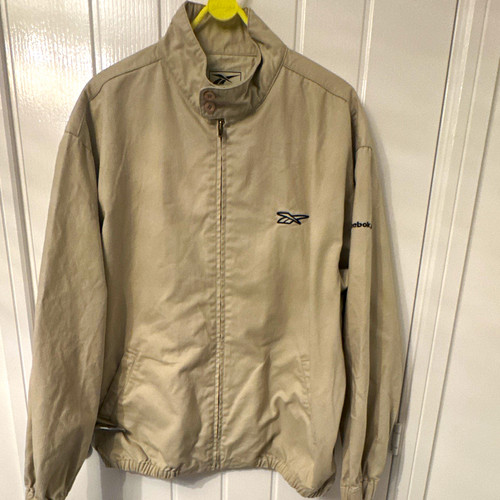 Reebok beige full zip jacket - beige,