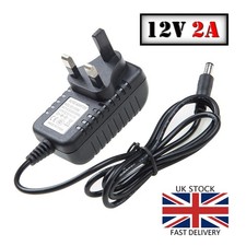 Power Supply UK Plug 12V 2A