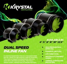KRYSTAL Twin Speed Inline Fan