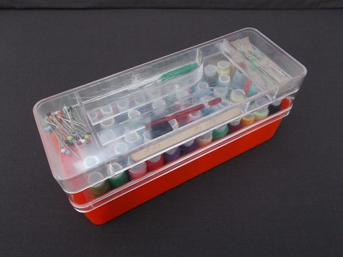Plastic sewing kit - plastic,