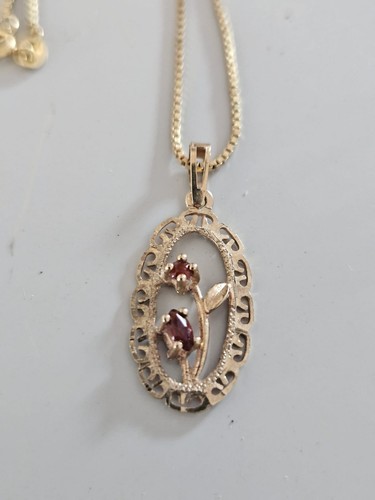 Vintage victorian gold - , ruby