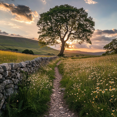 Yorkshire dales daisy photo - yorkshire,