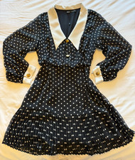 ZARA Black Polka Dot Dress