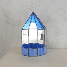 Vintage Terrarium Leaded Glass