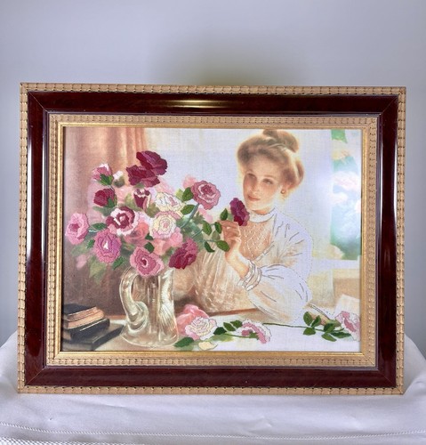 Vintage embroidered canvas - vintage,