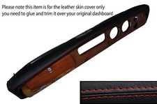 Red stitching dash dashboard - red,