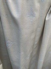 Pair Marks And Spencer’s Curtains Cream Jacquard Diamond Design W86” D86” (A