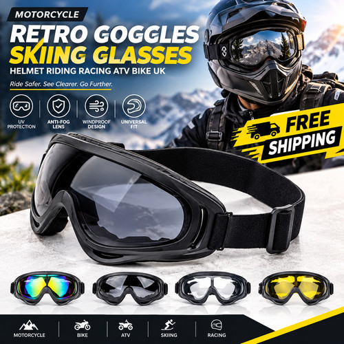 Motorcycle retro goggles - retro,