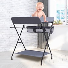 Baby Changer Unit Table Nursery Changing Station With Baby Bath Mat And Storage