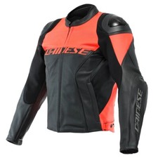 Dainese Racing 4 Leather Perforated Jacket Motorbike Red Black SALE £379.99