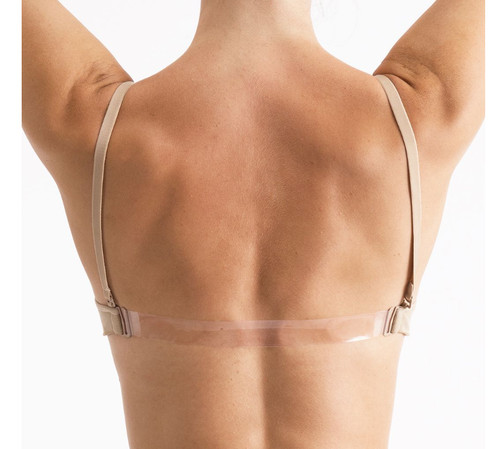 Dance bra clear straps - clear,