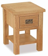 Rustic Oak Lamp Table / Side