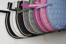 SHIRES SQUIGGLE QUILTED ROPE BRAIDED SADDLE CLOTH SADDLECLOTH GP AP HORSE PAD